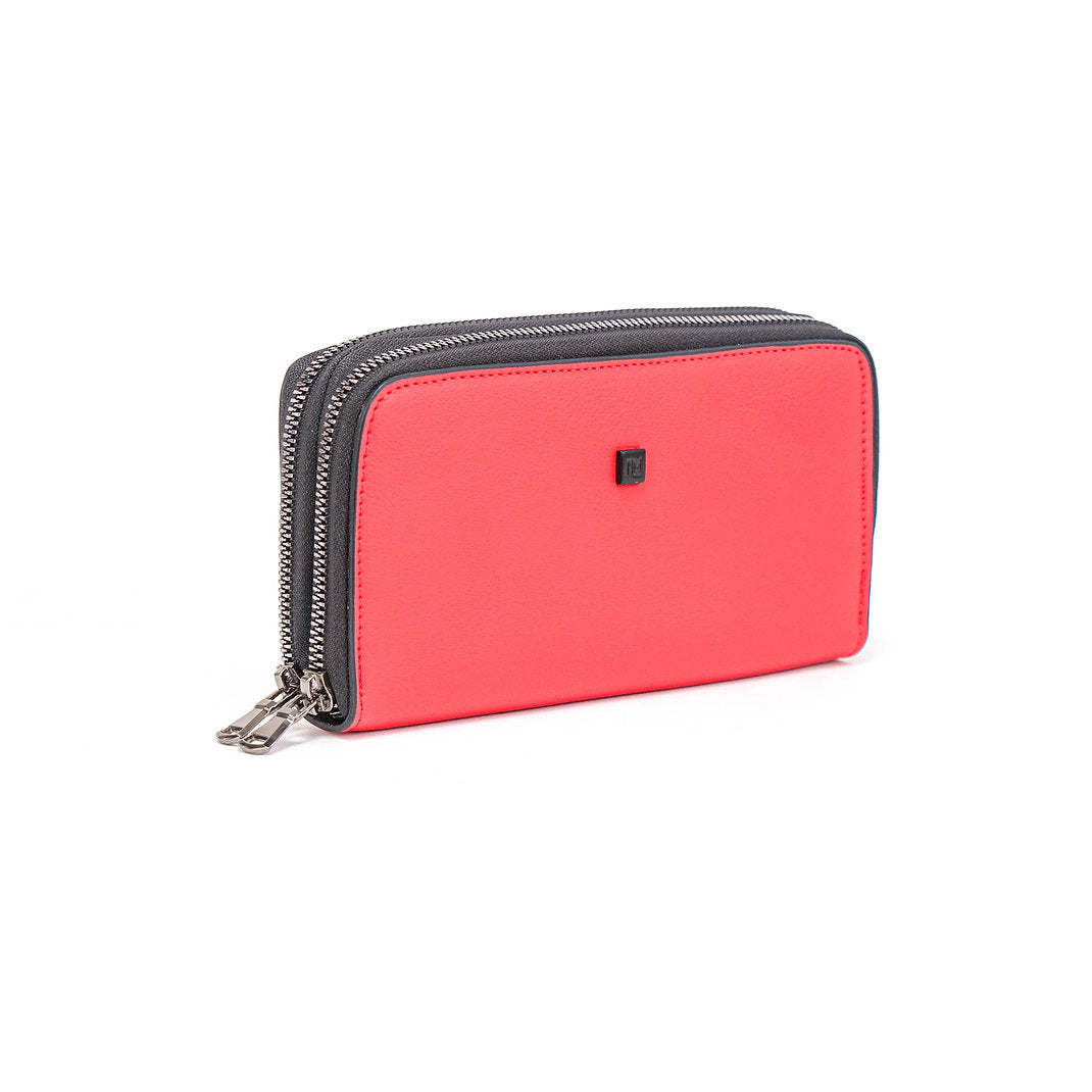 Cartera doble cremallera